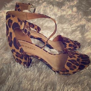 Old Navy Leopard Print Heels